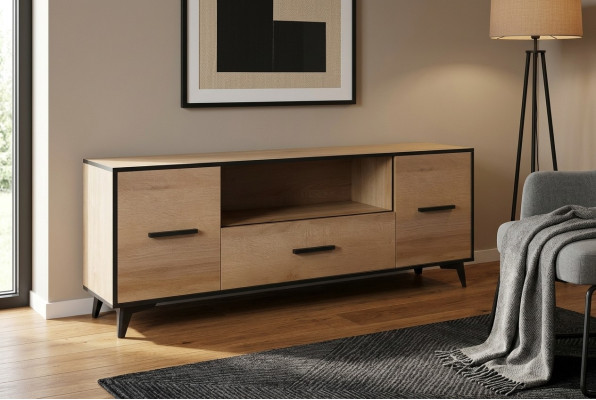Meuble bas pour salle de séjour, étagère armoire de luxe designer, meuble télé, commode, buffet de télévision.