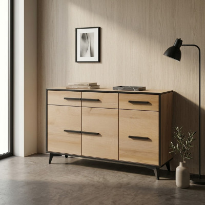 Conception commode Armoire de luxe en bois Commodes Armoire Étagère Console Mobilier neuf
