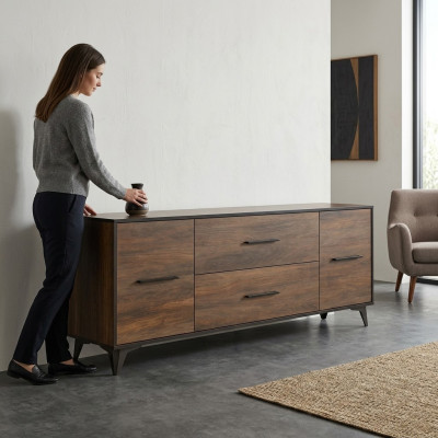 Salle de séjour Mobilier en bois Buffet tv Meuble TV Armoire Mobilier italien neuf