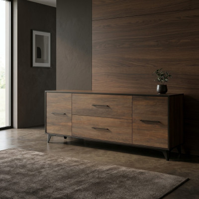 Salle de séjour Mobilier en bois Buffet tv Meuble TV Armoire Mobilier italien neuf
