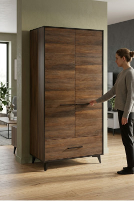 Meuble Armoire Armoires Murales Armoire à 2 Portes Meuble en Bois Chambre à Coucher Nouveau