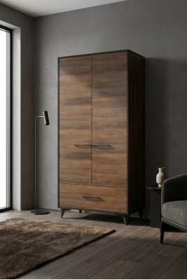 Meuble Armoire Armoires Murales Armoire à 2 Portes Meuble en Bois Chambre à Coucher Nouveau