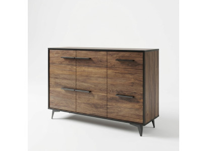 Tiroirs Étagère Armoire Étagère Bois Massif Bas Tableau de bord Design Commode Armoires