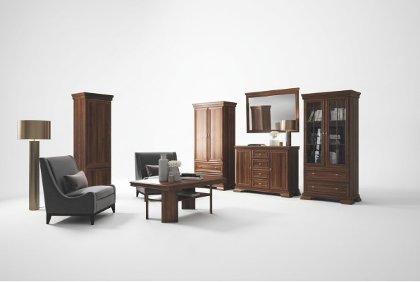 Suite Vitrine Commode 4 pièces. Mobilier en bois Étagère Salon Ensemble de meubles de salle muraleibus