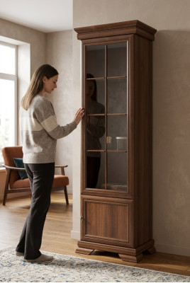 Vitrinen Vitrine Schrank Glasschrank Bücher Klassische Vitrine Kommoden