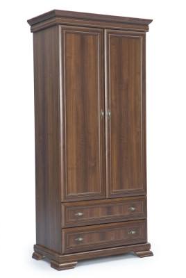 Armoire de chambre à coucher 2 portes Armoire en bois Armoire Penderie Armoires à vêtements