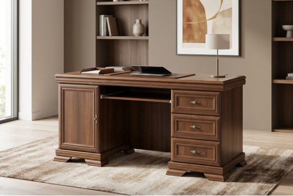 Tables de bureau en bois massif faites à la main Mobilier en bois Bureau Classique r Table