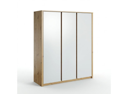 Armoire à vêtements Miroir Bois Armoire Meubles Armoires Vêtements Armoire neuf