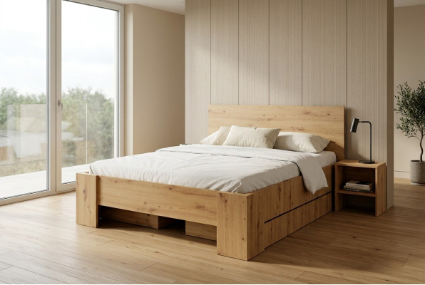 Lit classique Lits Lits doubles Lit en bois Maison de campagne Chambre Hôtel