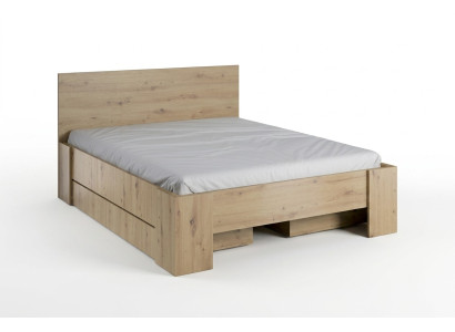 Conception de meubles de luxe Double Hôtel Boîte de lit en bois Lits Cadre de lit nouveau