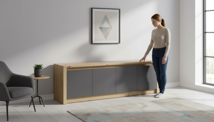 Meuble télévision design Buffet commode Bahut Basse Armoire Étagère de chambre Salon de luxe télévision