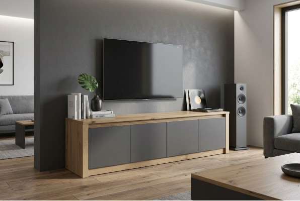 Meuble télévision design Buffet commode Bahut Basse Armoire Étagère de chambre Salon de luxe télévision