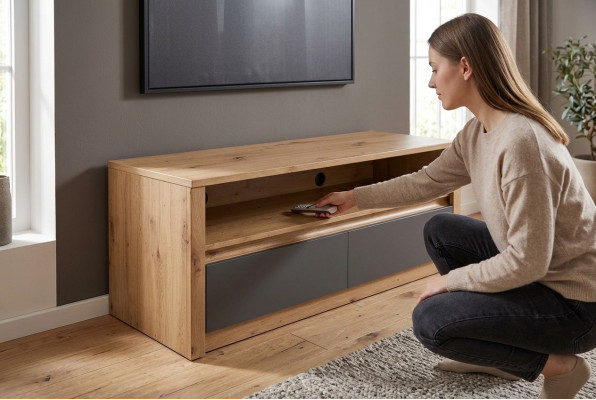 Armoire étagère de salon design de luxe meuble TV commode télévision bahut buffet bas