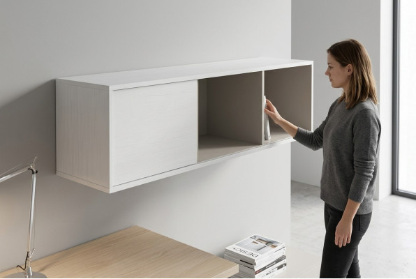 Étagère moderne pour salon Étagère en bois Livres Étagère murale nouvelle Siena Mati