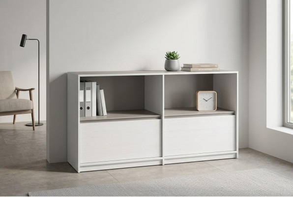Commode Armoire en différentes couleurs 2 tiroirs Buffet Haut Commodes