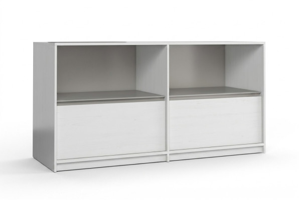 Commode Armoire en différentes couleurs 2 tiroirs Buffet Haut Commodes