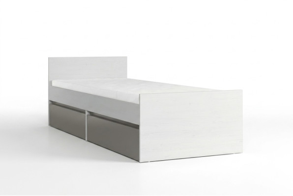 Lit de jeunesse Lit d'enfants Conception pour enfants Chambre d'enfants moderne Lit de 90 cm Base de lit neuf
