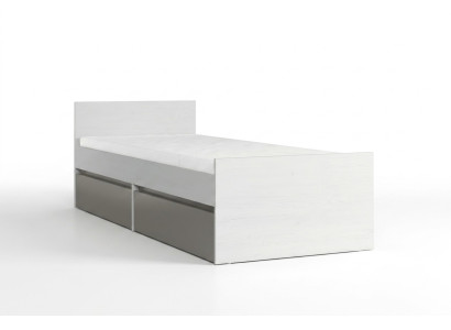 Lit de jeunesse Lit d'enfants Conception pour enfants Chambre d'enfants moderne Lit de 90 cm Base de lit neuf