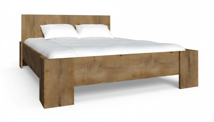 Chambre à coucher en bois de luxe Design Lit Rembourrage Double Lits d'hôtel Mariage 180x200cm