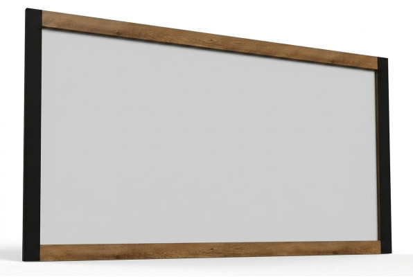 Cadre en bois véritable de designer R avec miroir XXL de 123x4 - Modèle Montana