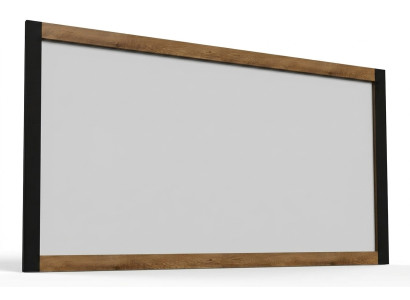 Cadre en bois véritable de designer R avec miroir XXL de 123x4 - Modèle Montana