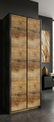 Armoires de chambre en bois Meubles Armoire Penderie Style Campagne Conception Marron