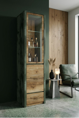 Vitrines Vitrines en bois massif Nouveau meuble en bois Vitrine en bois massif Armoire en verre de grande qualité