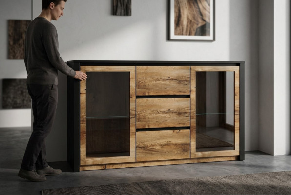 Commode Montana Buffet commode Commodes Buffet de salon Commodes Armoire TV