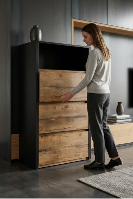 Meubles de luxe en bois Armoire d'hôtel Commodes Armoires Buffet de conception de commode