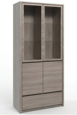 Salle à manger Bois Salon Meubles Vitrine Commode Vitrines Armoire en verre Armoires