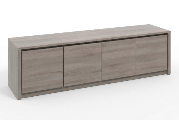 Meuble télé Design Bahut TV Mur Brillance Basse Luxe Commode Armoire Nouveau