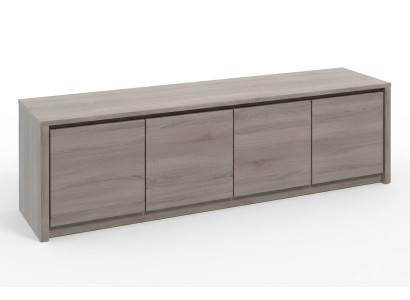 Meuble télé Design Bahut TV Mur Brillance Basse Luxe Commode Armoire Nouveau