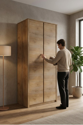 Étagères polyvalentes 90cm Armoire Étagère Rangement Armoire Portemanteau nouveau