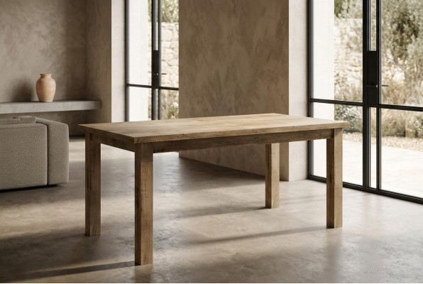 Table à manger Table neuve Salle à manger Salon Bois massif Mobilier Mobilier en bois Artisanat neuf