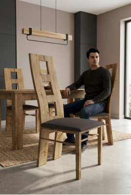 Chaises Siège Lehn Bureau Bureau Salle à manger Luxe Design Tapisserie Chaise en Bois Massif