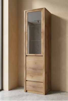 Designer Hochschrank Kommode Vitrine Holz Luxusschränke Seitentiefe Kommode