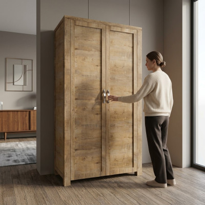 Étagères polyvalentes 100 cm Étagère armoire Rangement armoire Porte-manteau neuf