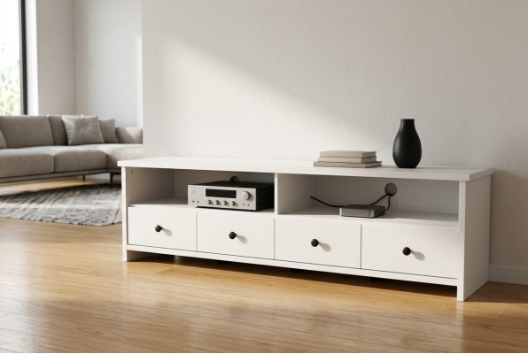 Meuble TV design buffet télévision en haute brillance bas Commode panneau Mur de luxe Armoire