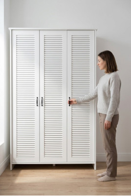 Armoire Style Art Déco Armoires Mobilier Blanc de Maison de Campagne Armoire de Chambre