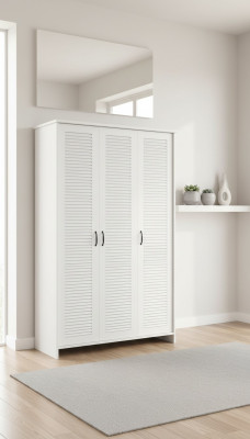 Armoire Style Art Déco Armoires Mobilier Blanc de Maison de Campagne Armoire de Chambre