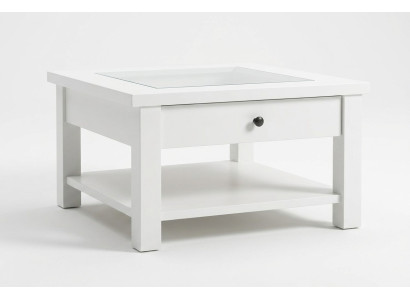Table en bois Tables basses en bois massif Mobilier de salon 93x93cm Tables massives