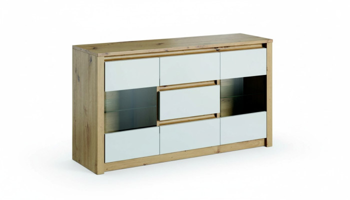 Salle de séjour Étagère Bois Meuble de luxe Buffet designer Table basse Planche Armoire neuf