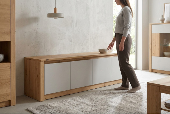 Salon Commode Buffet Meuble TV Armoire Meuble TV Mural Table Basse Neuve