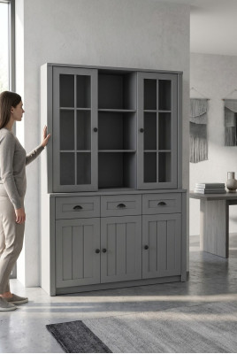 Garde-robe Bahut Attache Bahut Console Étagère Bois Buffet Commode Bahut