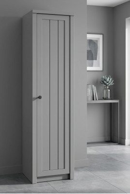 Bahut Commode Étagère Armoire en bois Armoire multifonction Armoires Meubles en bois Gris
