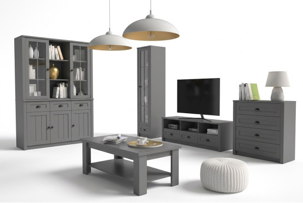 Ensemble de meubles de salon buffet de salon design table basse ameublement 5 pièces.