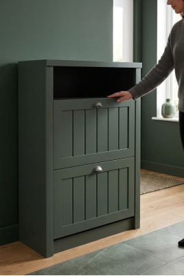 Armoire à chaussures commode à chaussures commode d'entrée rangement en bois massif commode à tiroirs.