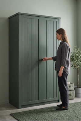 Étagères d'armoire Armoires Étagères en bois Garde-robe Meubles de chambre Étagères de maison de campagne