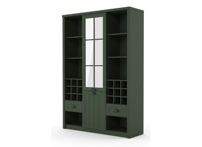 Unité murale Armoire Mobilier Étagères Salon Vitrine Vitrine Étagère Bibliothèque