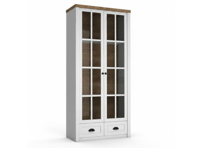 Classique Armoire en bois Bar en verre Armoire en vitrine Vitrine Armoire de salon